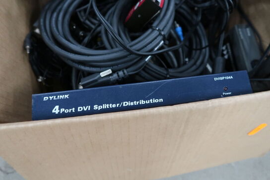 10 stk. Videodistributioner VGA/DVI EXTRON m.fl. (momsfri)