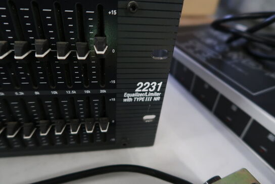 Equalizer/limiter 2x31 bånd DBX 2231