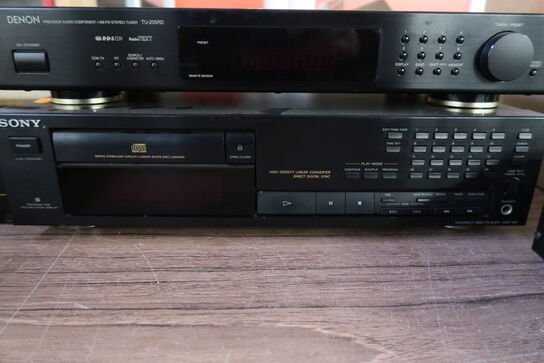 CD-afspiller og tuner SONY / DENON