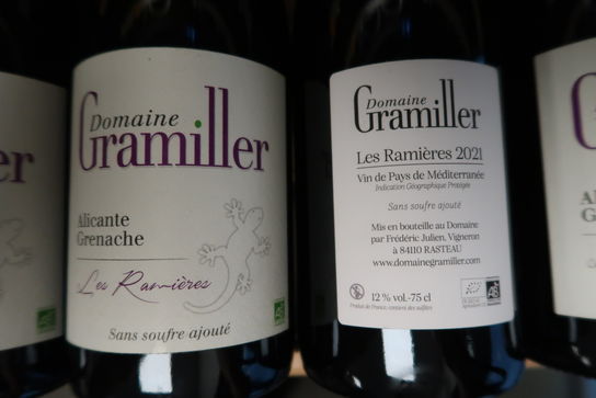 10 stk. Rødvin DOMAINE GRAMILLER Alicante Grenache 2021