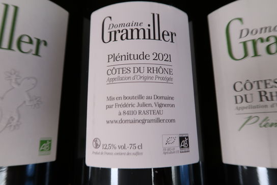 6 stk. Hvidvin DOMAINE GRAMILLER ôtes du rhône 2021