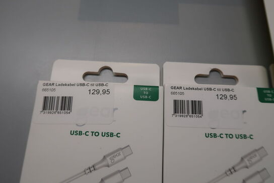 3 stk. USB-C til USB-C kabler