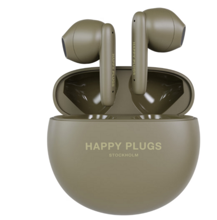 2 stk. Happy Plugs Joy Lite helt trådløse in-ear høretelefoner (grøn)