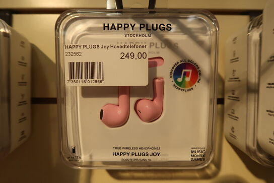 2 stk. Happy Plugs Joy True Wireless in-ear høretelefoner (pink)
