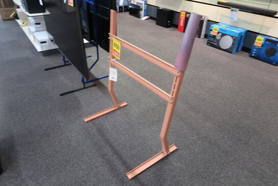 Pedestal Bendy Tall TV Stander Dusty Rose