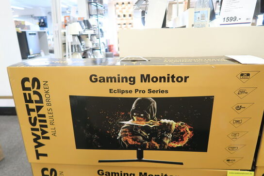 Twisted Minds Curved Gaming Monitor 34’’ WQHD, 165Hz Gaming skærm
