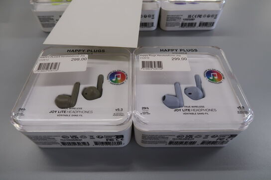 2 stk. Happy Plugs Joy True Wireless in-ear høretelefoner 