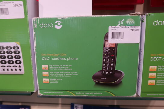 2 stk. Doro PhoneEasy 100 telefoner