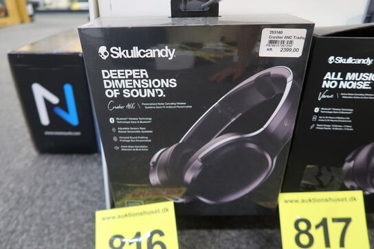 Skullcandy Crusher ANC trådløse around-ear høretelefoner (sort)
