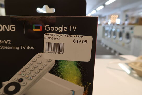 Strong Leap S3+V2 Google TV Box 4K UHD streaming-enhed