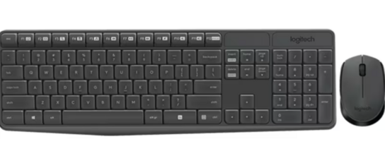 2 pk. Logitech MK235 Wireless Keyboard and Mouse grå