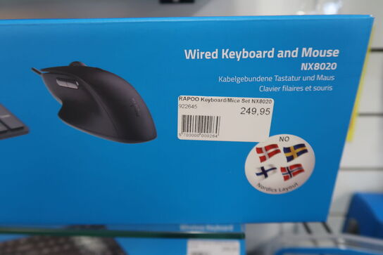 RAPOO NX8020 keyboard & mus