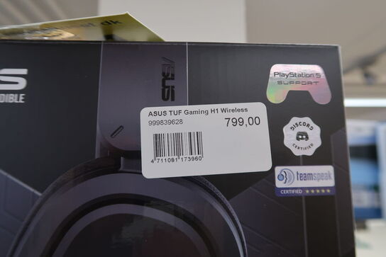 ASUS TUF Gaming H1 Trådløst Gaming Headset (sort)