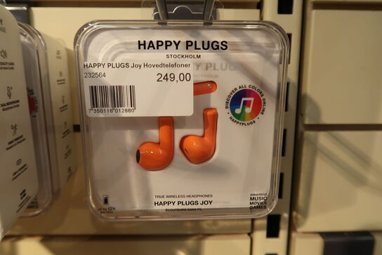 2 stk. Happy Plugs Joy True Wireless in-ear høretelefoner (orange)