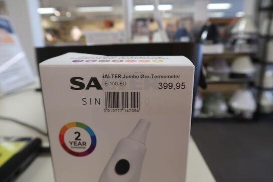 3 stk. Salter Jumbo øretermometer hvid