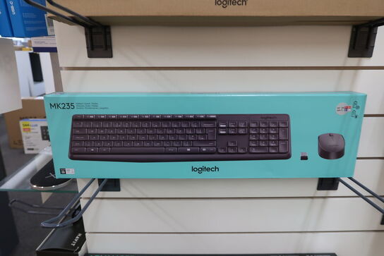 2 pk. Logitech MK235 Wireless Keyboard and Mouse grå
