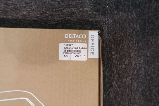 DELTACO OFFICE Ergonomisk fodstøtte i stål