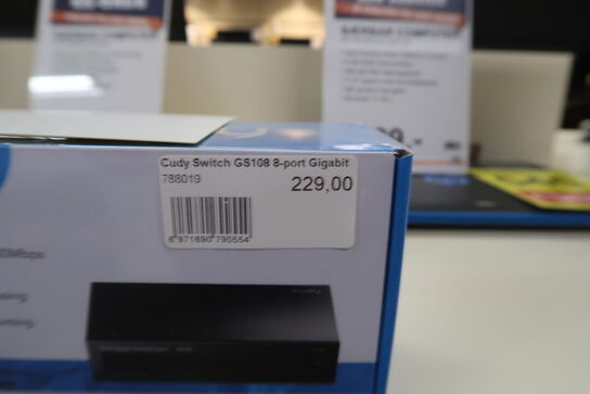 Cudy GS108 er en 8-port Gigabit-switch