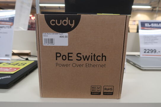 Cudy GS1005P er en 5-port Gigabit PoE-switch