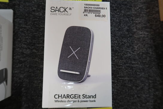 SACKit - CHARGEit Stand Dock Care – Trådløs oplader