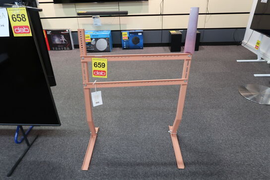 Pedestal Bendy Tall TV Stander Dusty Rose