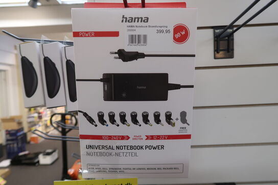 3 pk. HAMA universel notebook-oplader (90 Watt)
