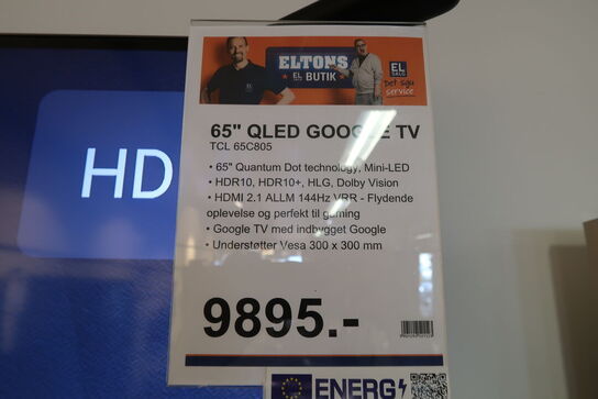 TCL 65C805 QLED 4K Google TV 65"