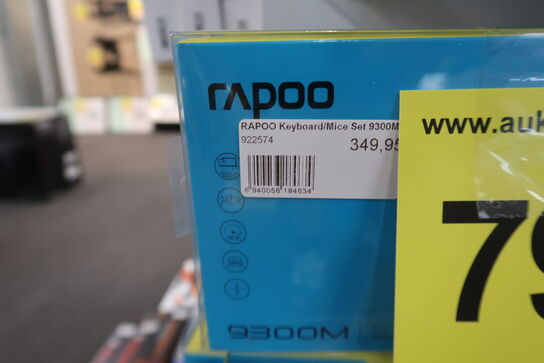 3 stk. Rapoo Keyboard/Mice Set 9310M Wireless Multi-Mode
