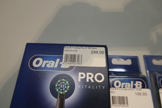 OBH el-tandbørste + 2 pk. Hoveder 