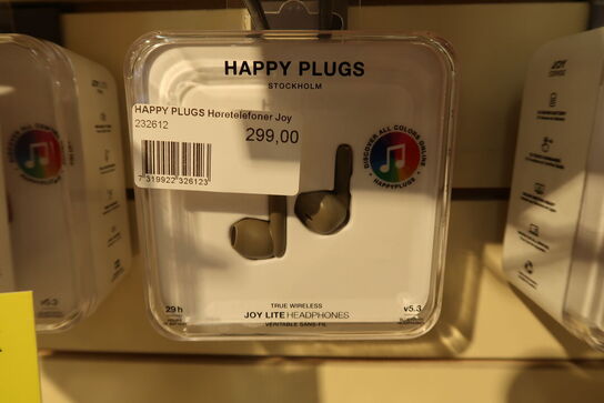 2 stk. Happy Plugs Joy Lite helt trådløse in-ear høretelefoner (grøn)