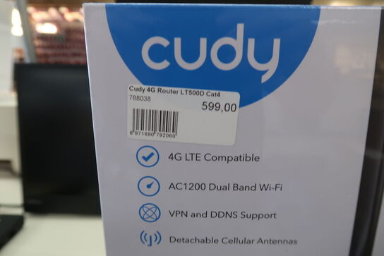 CUDY 4G Router LT500D CAT4/WF5 AC1200