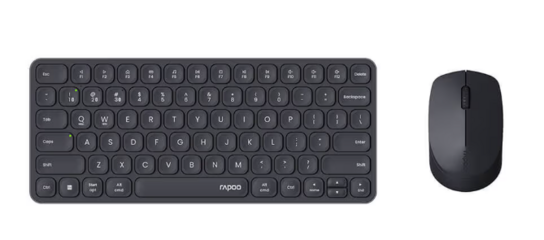 2 stk. Tastatur/Mus Sæt 9010M Trådløs Multi-Mode Sort