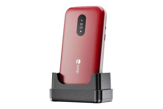 2 stk. DORO 2821 - hvid, rød - 4G funktionstelefon - 17 MB - GSM