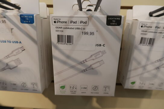 18 pk. Phone kabler m.m. 