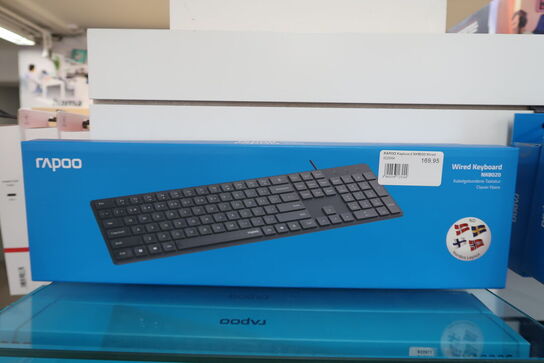 4 stk. Keyboard NK8020 USB-kablet Sort