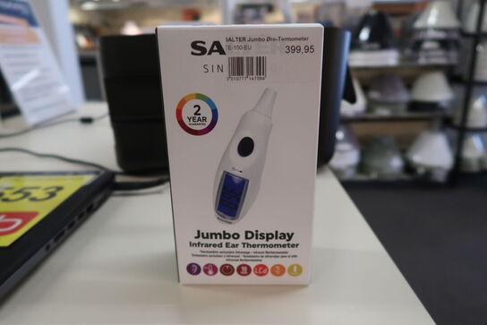 3 stk. Salter Jumbo øretermometer hvid