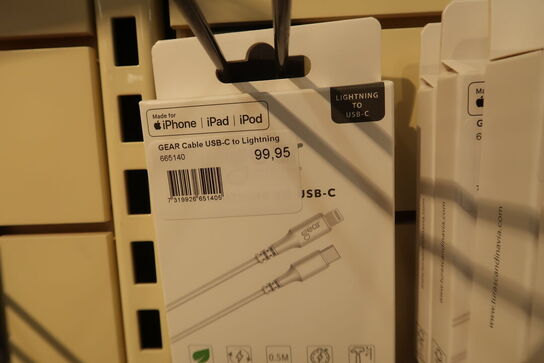 18 pk. Phone kabler m.m. 