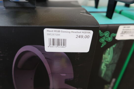 2 stk. Havit RGB Gaming Headset