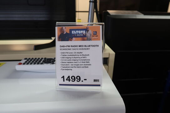 Scansonic DA310 DAB+ m. CD og Bluetooth - HVID