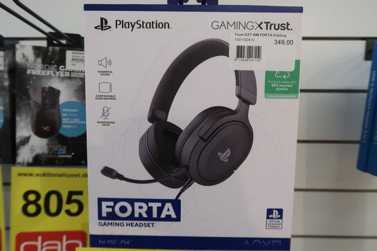 2 stk. Trust GXT 498 FORTA Black 
