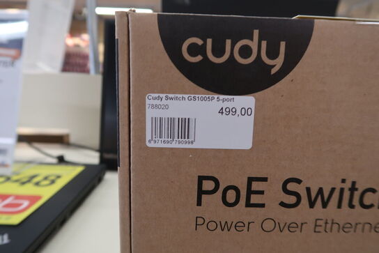 Cudy GS1005P er en 5-port Gigabit PoE-switch