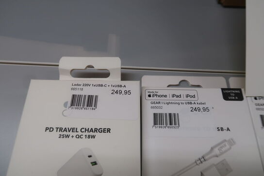 Oplader sæt USB til Lightning