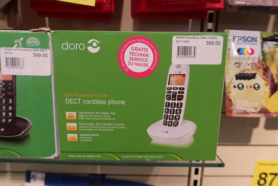 2 stk. Doro PhoneEasy 100 telefoner