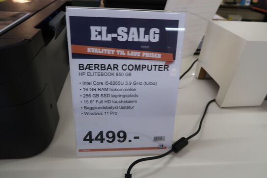 HP Elitebook 850 G6 i5-8265U 15"- Refurbished
