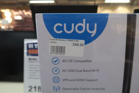 CUDY 4G Router LT500D CAT4/WF5 AC1200