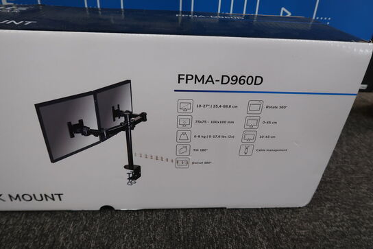 Neomounts by Newstar FPMA-D960D Dobbelt Skærm-bordslag