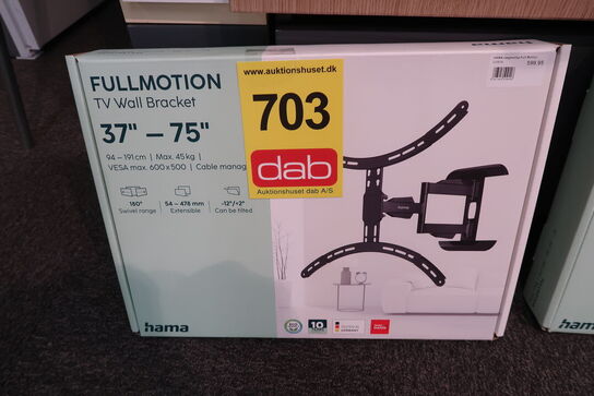 Hama TV-vægbeslag Full Motion VESA op til 400x400 65