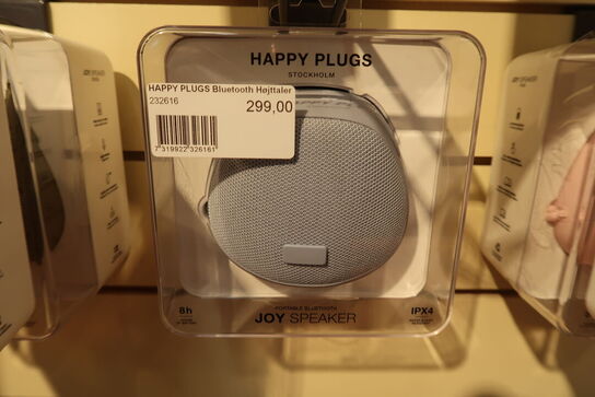 2 stk. Happy Plugs Joy bærbar højttaler (blå)