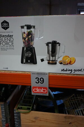 OBH Nordica blendforce 2-i-1 blender og juicer 600W