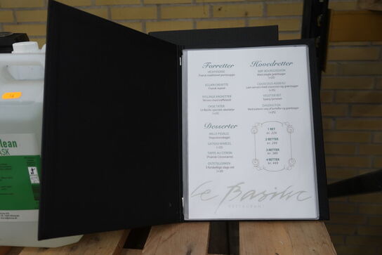 16 stk. Omslag til menu-kort A4